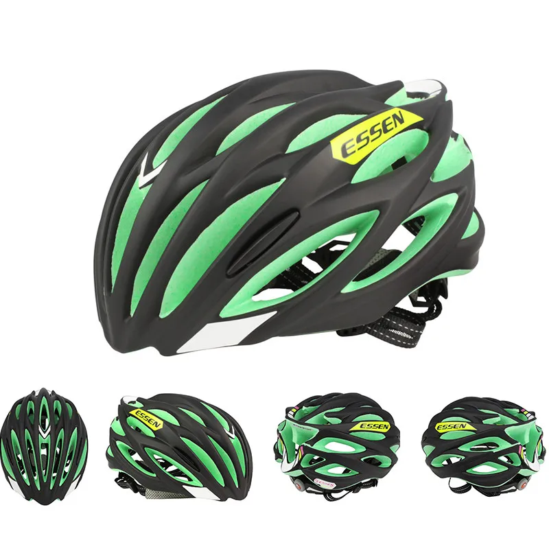 ESSEN, велосипедный шлем, ультралегкий шлем для езды на горном велосипеде, MTB шлем, защитная Кепка, мужская Кепка, acete ciclismo - Цвет: Matte green black
