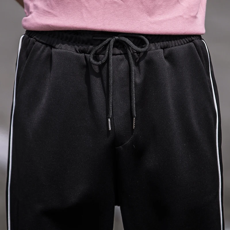 2018 Summer New Foot Vitality Elastic Beam Feet Nine Casual Pants Personality Fashion Classic Tide Men's Simple Popular Youth 2018 Summer New Foot Vitality Elastic Beam Feet Nine Casual Pants Personality Fashion Classic Tide Men's Simple Popular Youth