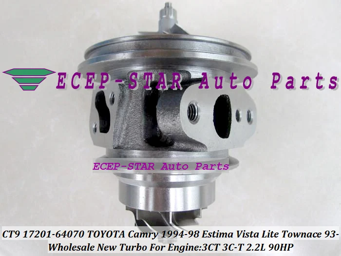CT9 17201-64070 Turbo Turbine Turbocharger For TOYOTA Camry 1994-98 Estima 1992-93 Vista 1994-98 Lite Townace 1993-96 3CT 2.2L 90HP (3)