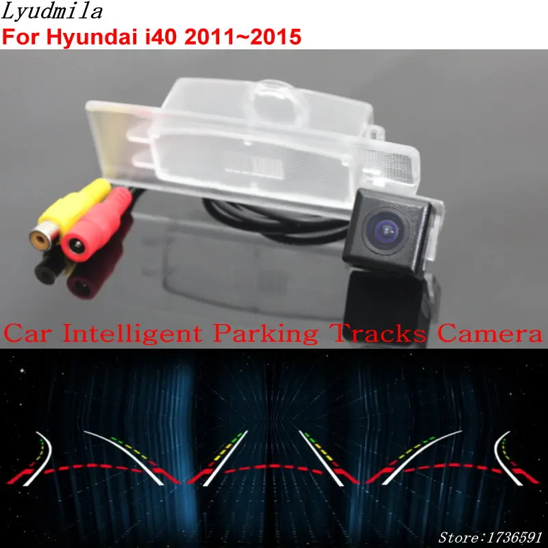 Lyudmila Car Intelligent Parking Tracks Camera FOR Hyundai i40 2011~2015 HD Back up Reverse Rear View | Автомобили и мотоциклы