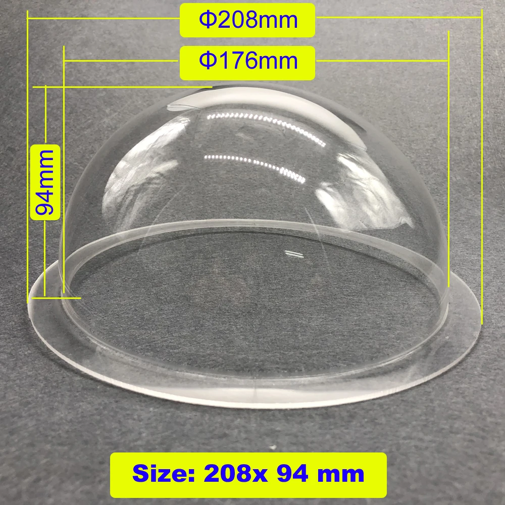 208x94 мм CCTV Замена акриловая прозрачная крышка камеры наблюдения Безопасность высокоскоростной купольный протектор корпус прозрачный чехол