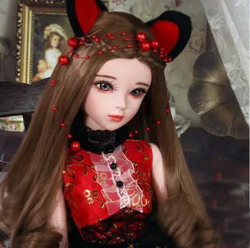 

Limit Collectible 1/3 Full Silicone Vinyl Bjd Dolls 23 Joint Flexible Real Doll Model Movie Style Princess For Kids Makeup Toys