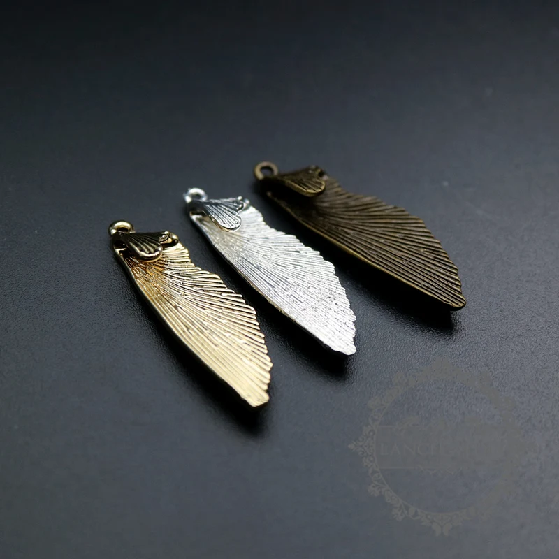10x32 мм серебро, золото цвет латунь каваи бабочка крыло DIY серьги люстра Мода Женщины кулон Ювелирное Украшение 1850296