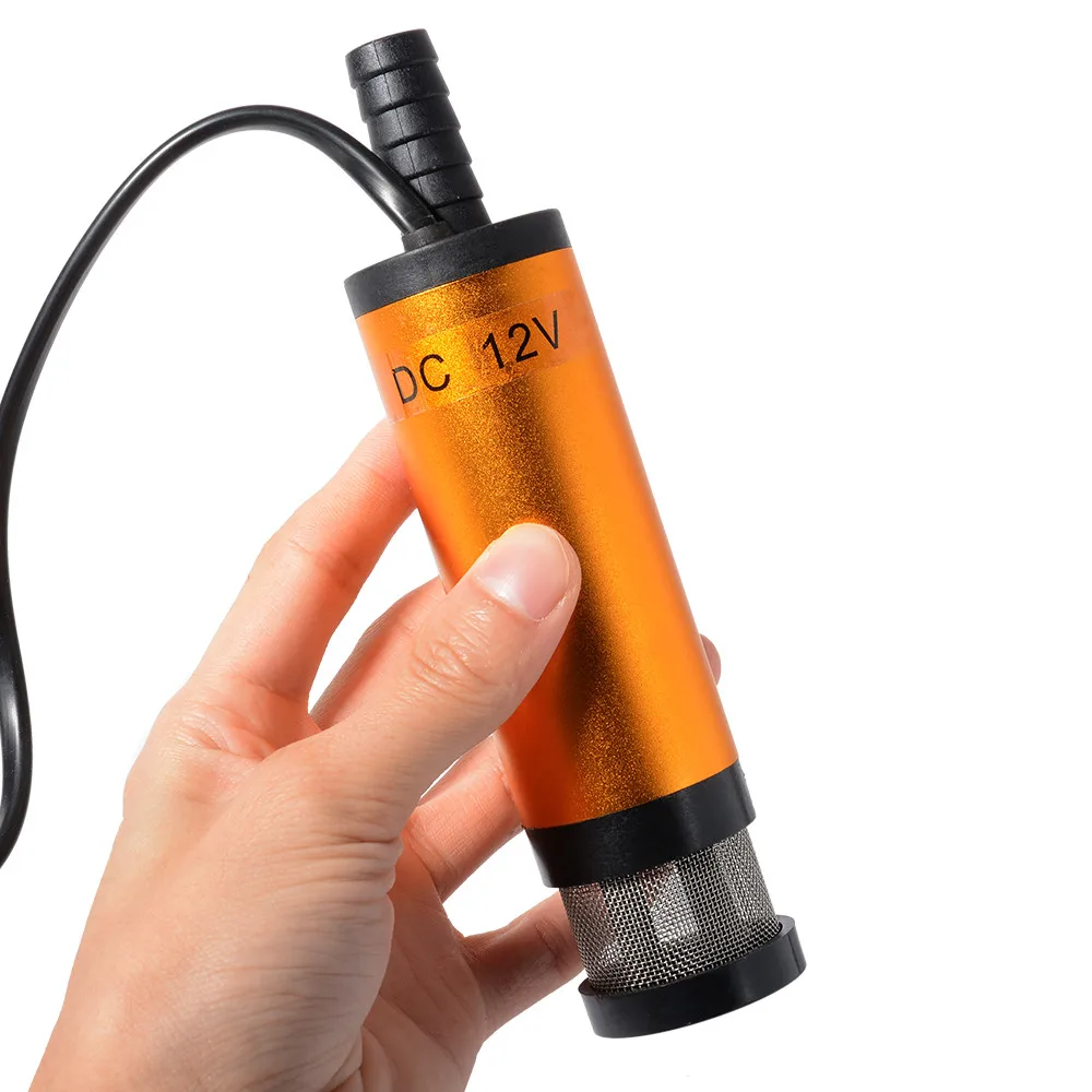 12V Submersible Pump 38mm Water Oil Diesel Fuel Transfer Refueling Detachable