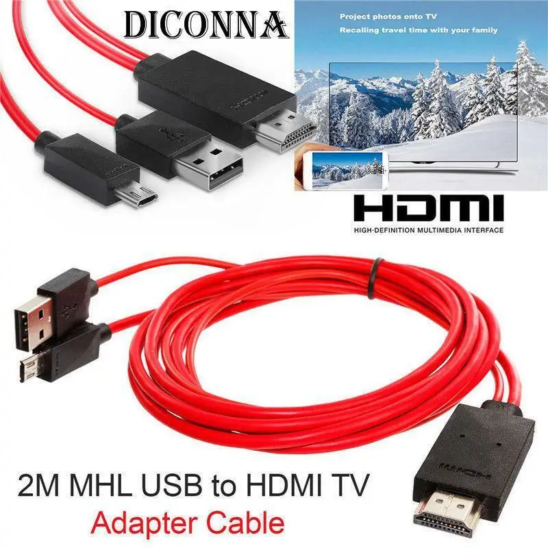 

LumiParty MHL to HDMI Adapter Micro USB to HDMI 1080P HD TV Cable Adapter
