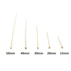 100pcs/lot 5 Size Gold Silver KC Gold White K Red Copper Ball Head Pins Needles For Beads Earring Jewelry Findings Ornament ► Photo 2/6