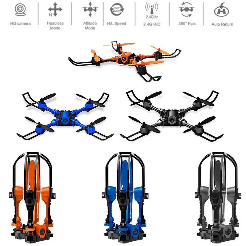 2017 Hot I5HW Foldable Mini font b Drone b font With HD Camera Wireless RC Quadcopter