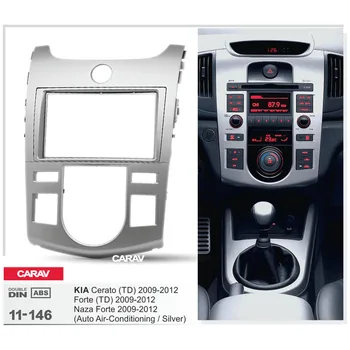 

CARAV 11-146 Top Quality Radio Fascia for KIA Cerato (TD), Forte (TD), Naza Forte Stereo Fascia Dash CD Trim Installation Kit