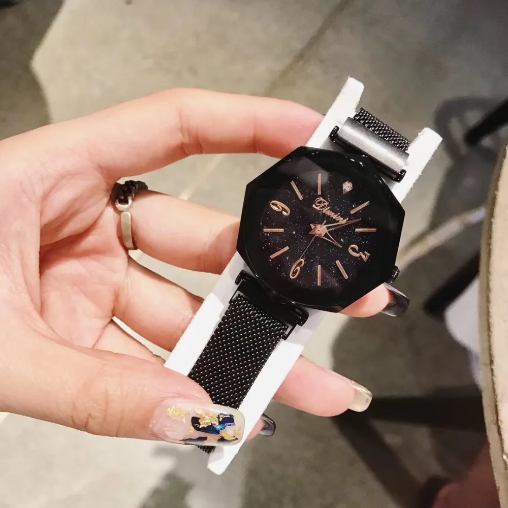 Personalizado 8 Lados Milanese Geométrica Relógios para