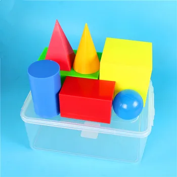 

7pcs/set Large Size Geometric Shape Model Kits Combined Geometry Model Sets Cognitive Geometry Primary Math Teaching A