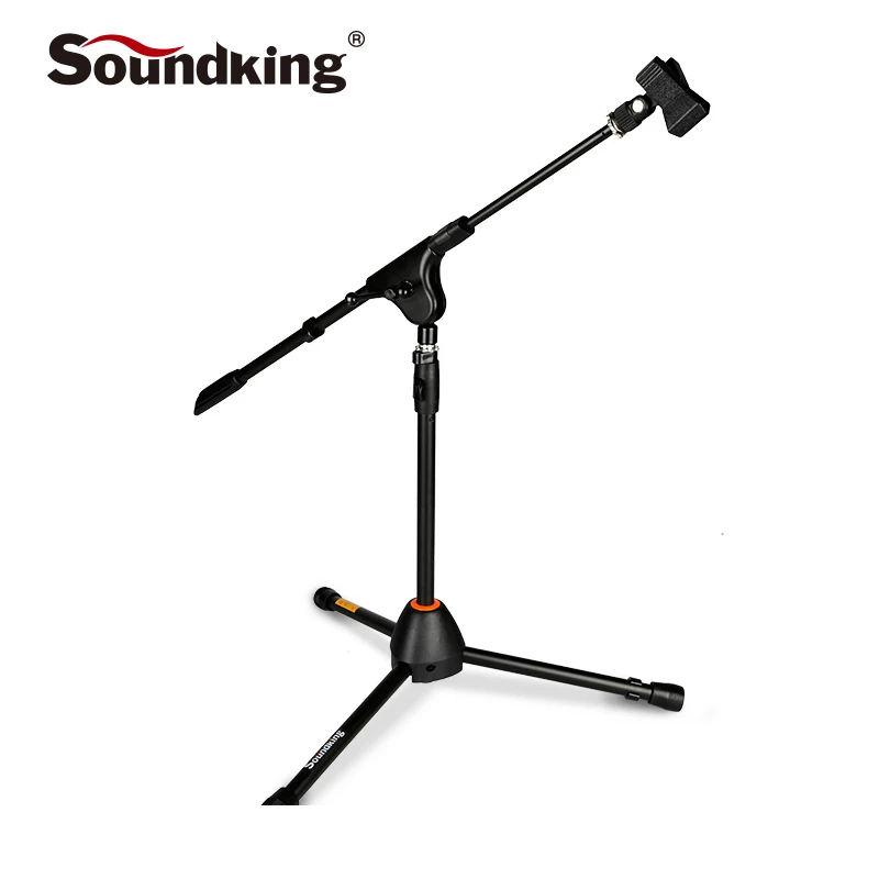 

Soundking high quality small sound pickup microphone bracket tripod floor metal mic stand rotatable and foldable stand S19