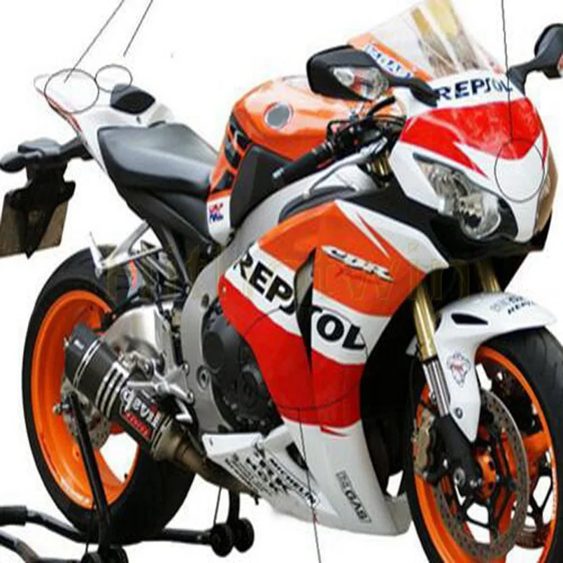 O Пользовательские мотоцикла на одно изделие для HONDA CBR1000RR 2008 2009 2010 2011 CBR 1000 RR Обтекатели+ болты+ литья под давлением синий M2 - Цвет: O
