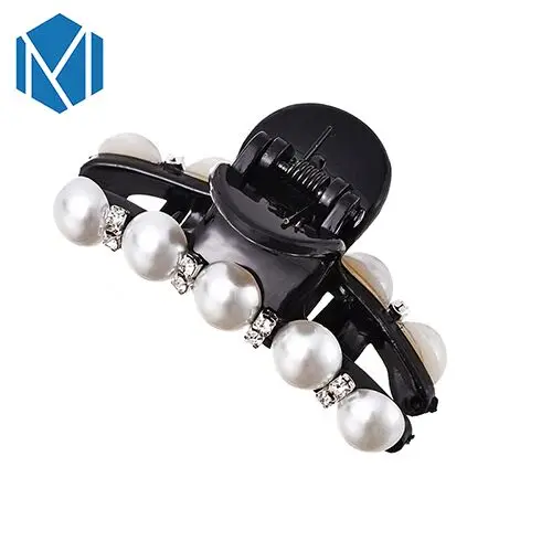 FJ0189D Модный хрустальный коготь для волос MISM для женщин, головные уборы для девочек, стразы, заколки для волос, зажим для краба, пластиковые заколки для волос с жемчугом, аксессуары - Цвет: FJ0189D