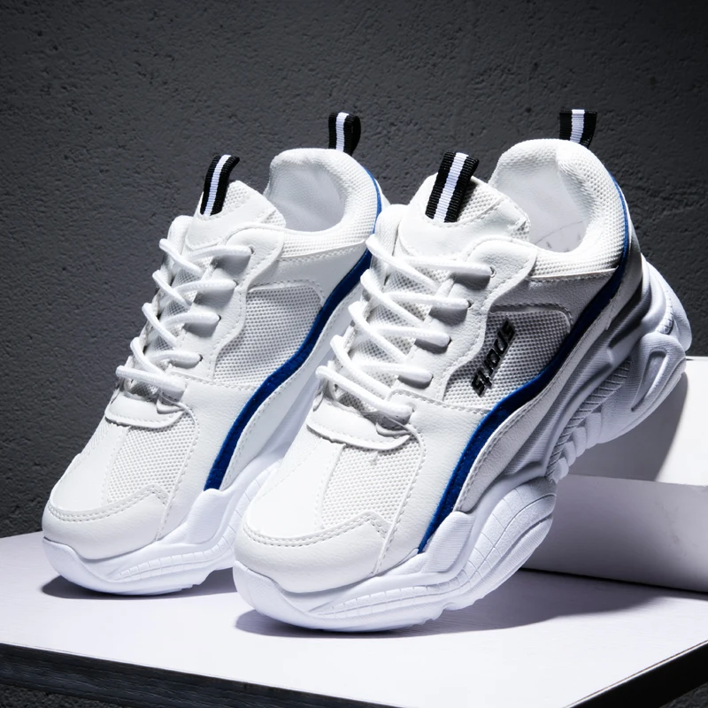 Breathable Mesh Women's Running Shoes Platform Chunky Sneakers Women Lace Up White black Shoes Sapatos Feminino Mujer Footwear Breathable Mesh Women's Running Shoes Platform Chunky Sneakers Women Lace Up White black Shoes Sapatos Feminino Mujer Footwear