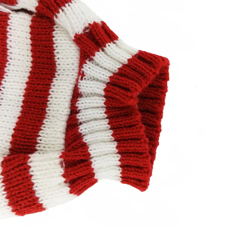 Рождественский собачий свитер одежда Теплый Щенок пальто Санта Клаус дизайн Вязание костюм с пуловером одежда для средних и больших собак