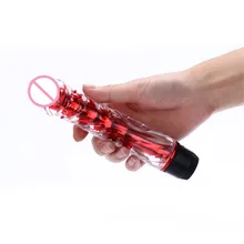 NEW Electric Vibrator Dildo Bullet G spot Adult Sex Toy 7 Inch Waterproof Soft Jelly Vagina