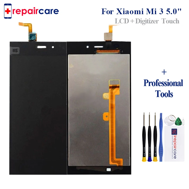 

100% test 5.0 inch For Xiaomi Mi3 LCD For XiaoMi Mi 3 Mi3 Display With Frame Touch Screen Digitizer Assembly free DHL 10pcs