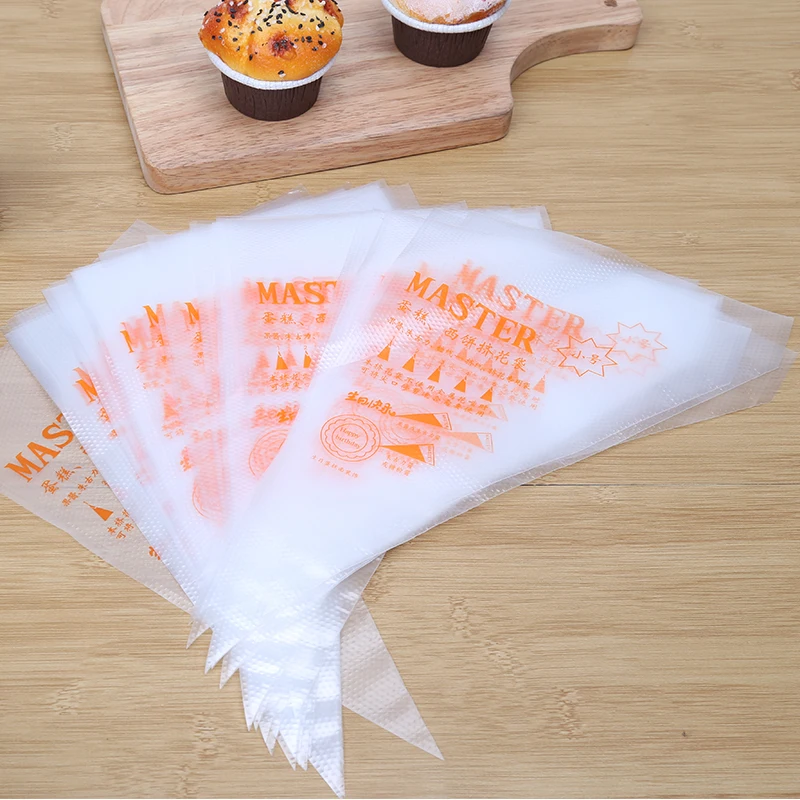 

100PCS/Set Disposable Pastry Bag for Icing Piping Cream Confectionery DIY Handmade Pastry Decorating Bags Baking Accessories