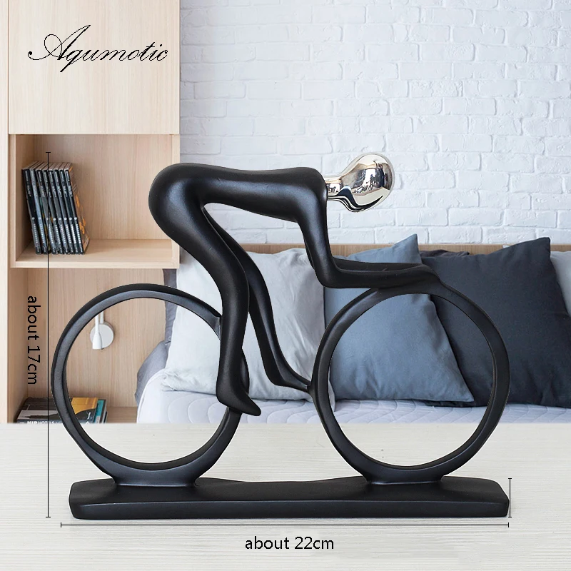 Aqumotic The Home Decor for Men Cyclist People End Table Decorations Outdoor Sports Peoples Room Decorative Table Top Tool