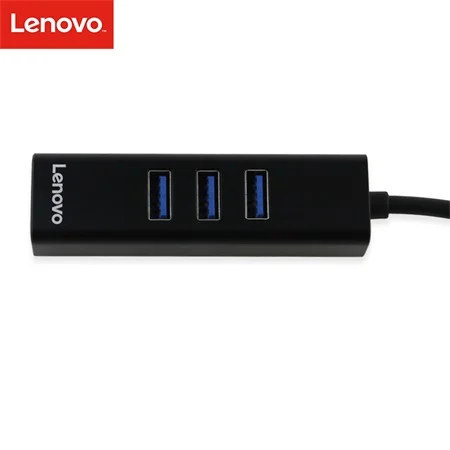 Lenovo 3 Ethernet RJ45 USB 3,0 концентратор тип-c до 3 порта usb Gigabit LAN адаптер для ноутбука попрощаться с нестабильным wifi