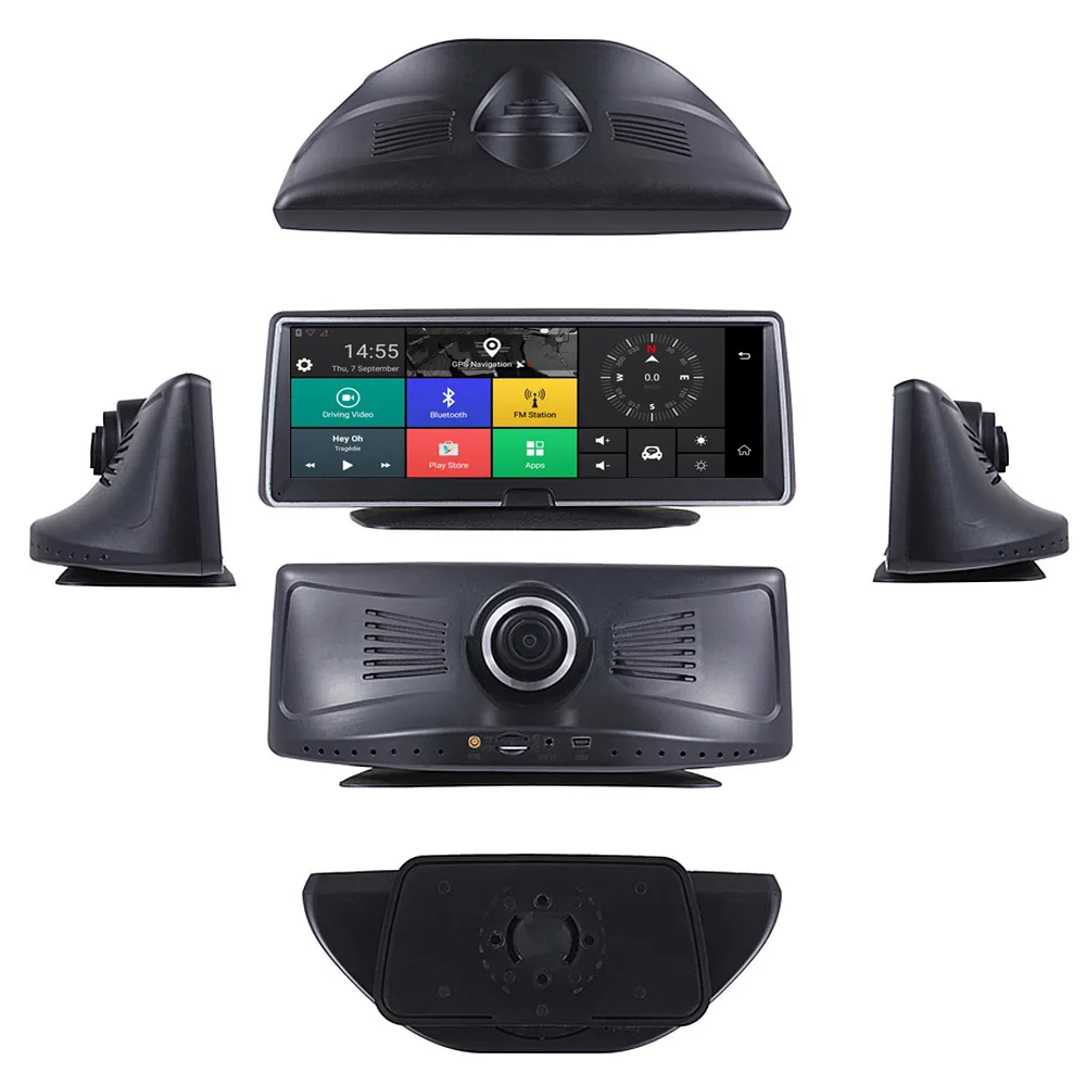 KAYITU Автомобильный видеорегистратор Android 5 1 4G 7 84 &quotАвтомобильная GPS камера WIFI 1080P