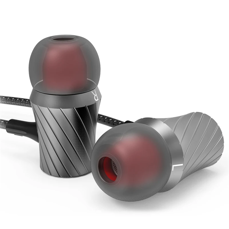 Fonge D03 Высокое качество HiFi Проводные металлические наушники в ухо стерео бас с