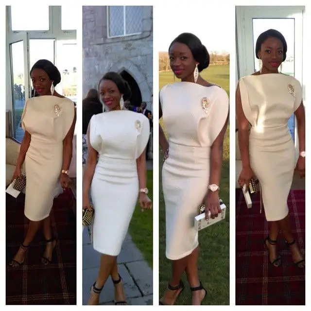 

Short White Cocktail Dress Sheath Women Sexy Party Dress With Ruffles 2016 New Arrival Evening Party Dress Gown