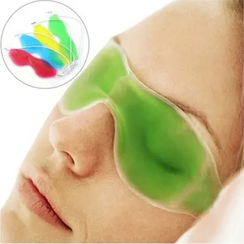 

Cool Summer Style Dark Circles Removal Eye Fatigue Relief Eye Gel Ice Goggles Sleep Masks Random Color 19.5*5cm