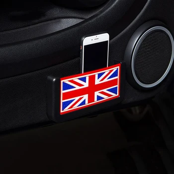 

Universal Car Union Jack Style Car Door Storage Box Organizer Can Phone Holder Car-styling Innerior Decoration For Mini Cooper