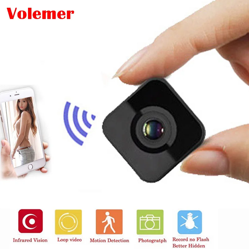 

Volemer HDQ13 Wifi Mini Camera Mini Kamera Full Hd 1080P Infrared Night Version Monitor Concealed Video Voice Recorder DV Camera