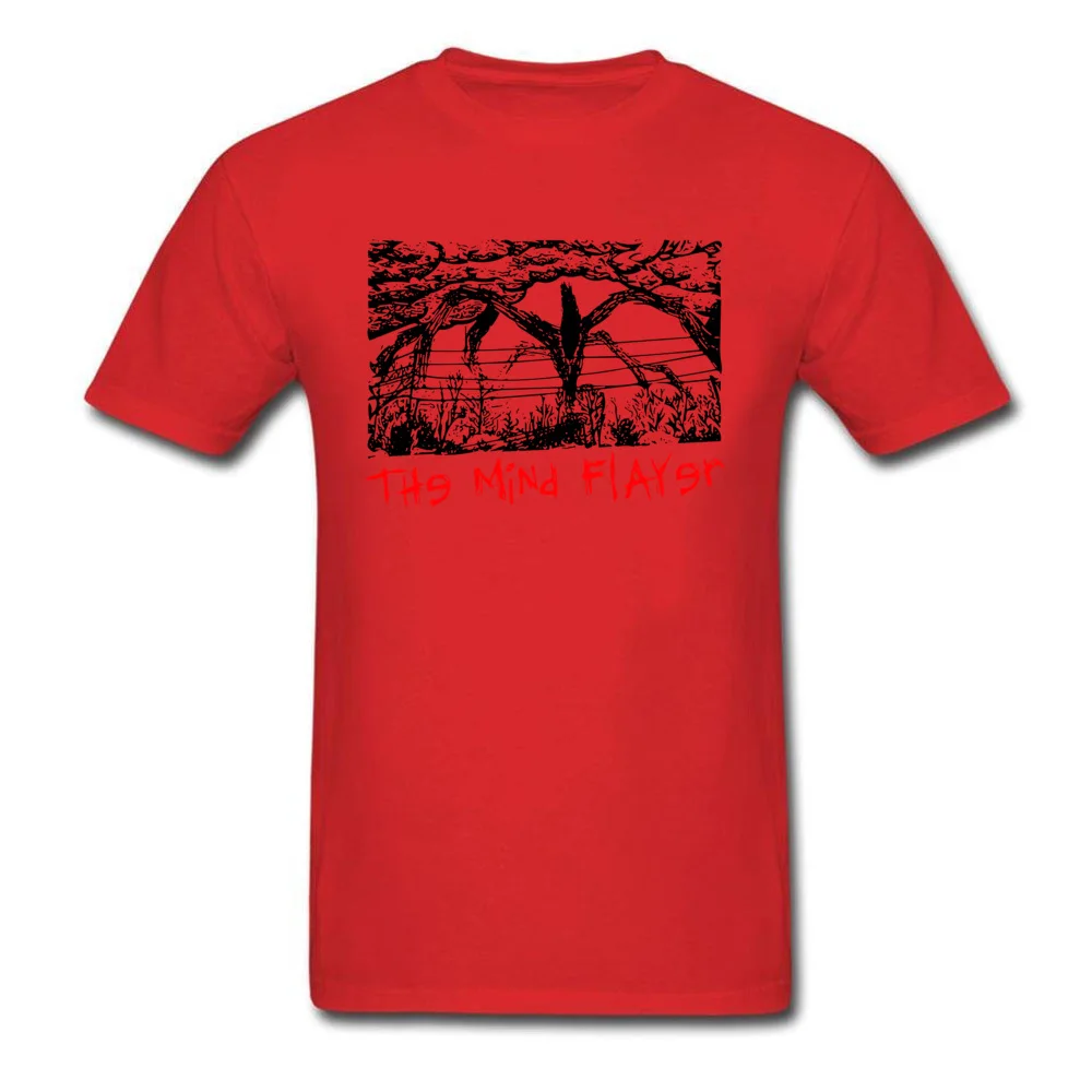 The-Mind-Flayer03 Newest Men T Shirts Crew Neck Short Sleeve 100% Cotton Tops Shirt Classic T Shirt Free Shipping The-Mind-Flayer03 red