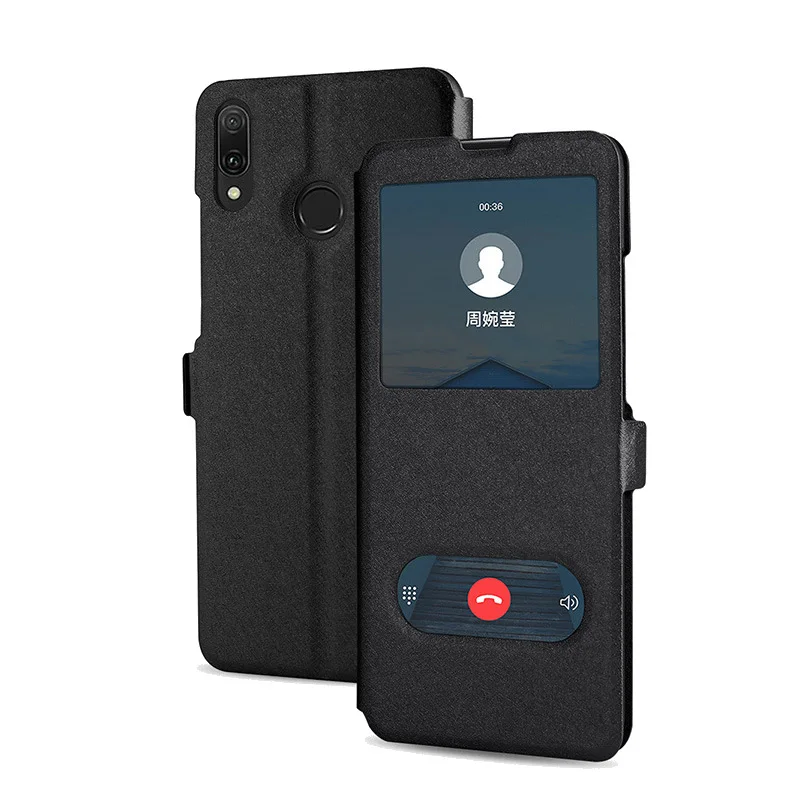 For Samsung A50 Case Flip PU Leather Cover View Window Stand Case For Samsung Galaxy A30 A20 A10 A40 A50 A70 Phone Back Cover