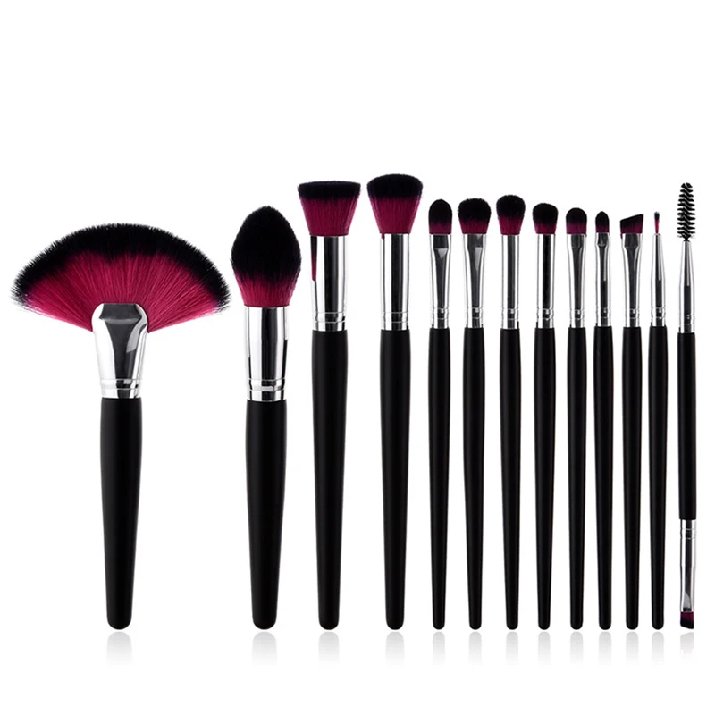 13 шт./компл. Мода веерной градиент набор кистей для макияжа лица Фонд Румяна Кисти