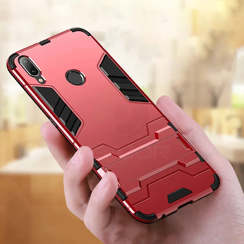 

Keajor case For redmi note 7 Case Shockproof TPU+PC Hard Plastic with Stand Dual Hybrid Bumper Cover For Xiaomi redmi note 7 pro