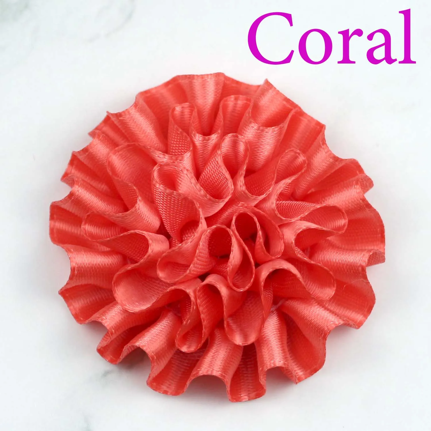 3,10 pcs Big flower satin ribbon DIY Wedding Appliques//craft//Wedding decoration