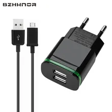 Дорожный настенный адаптер для зарядки 5В 2А и Micro USB для передачи данных для samsung Galaxy s2 s3 s6 s7 edge note 4 5 A3 a5 J3 j5 j7 ZENFONE