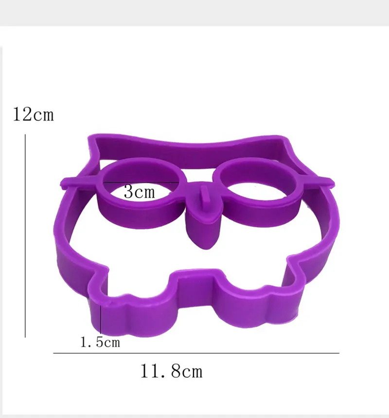 Подсластники жареные яйца силиконовые формы для завтрака Силиконовые Сова жареное яйцо омлет формы для блинов кольцо формирователь кухонные инструменты
