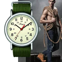 Стильные крутые все арабские цифры и 24 часа военные часы с ремешком Мужские часы наручные вечерние декоративный костюм платье часы подарки