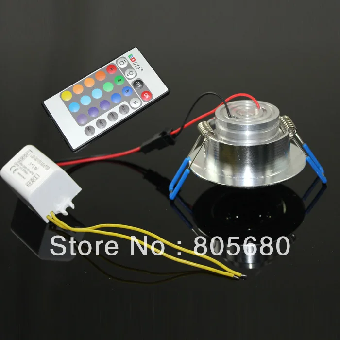 

FREE SHIPPING hot selling AC85~265V 3W RGB Led Ceiling Lamp