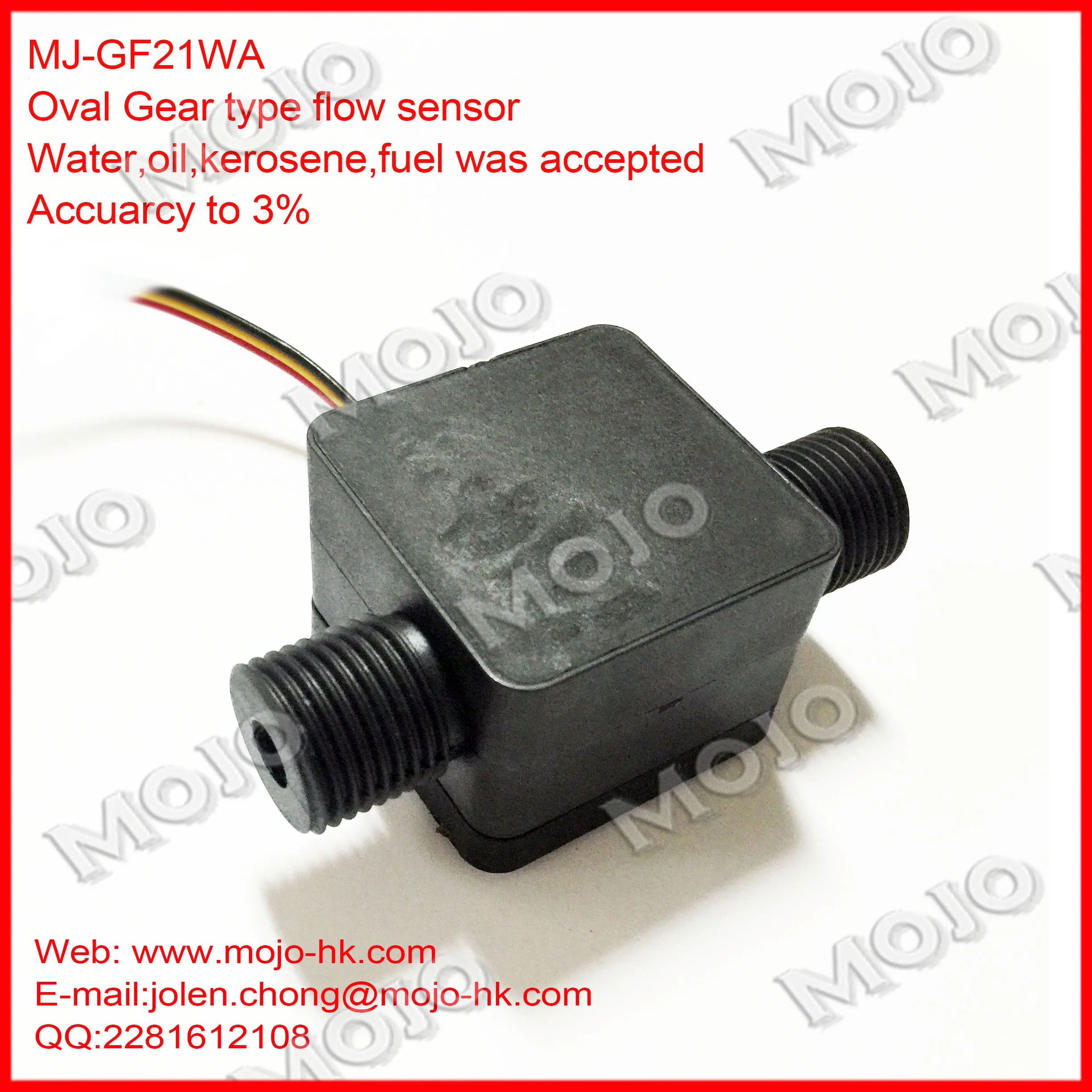 

Free shipping!(20pcs) MJ-GF21WA Oil meter G1/2" Counter diesel gasoline Liquid Fuel Oil sensor Gear flow sensor
