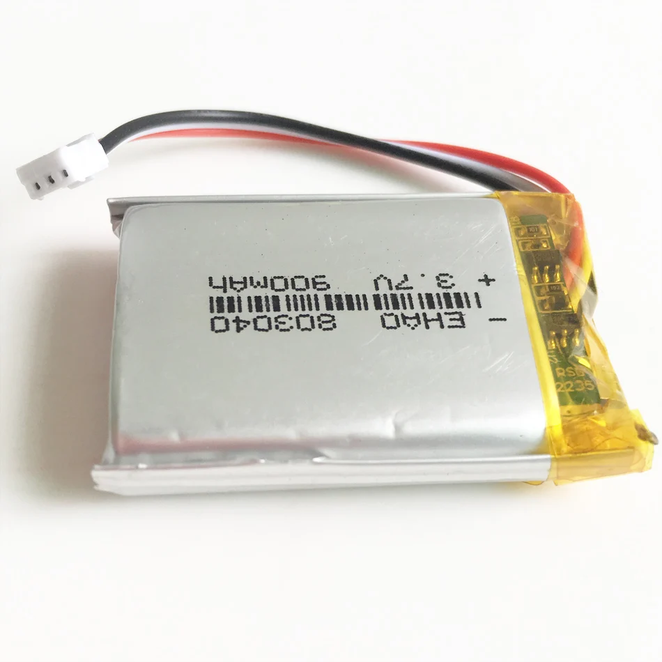 3,7 V 900 mAh литиево-полимерный lipo Перезаряжаемые Батарея с JST ZH 1,5 мм 3pin разъем для MP3 планшета камеры gps ноутбук 803040