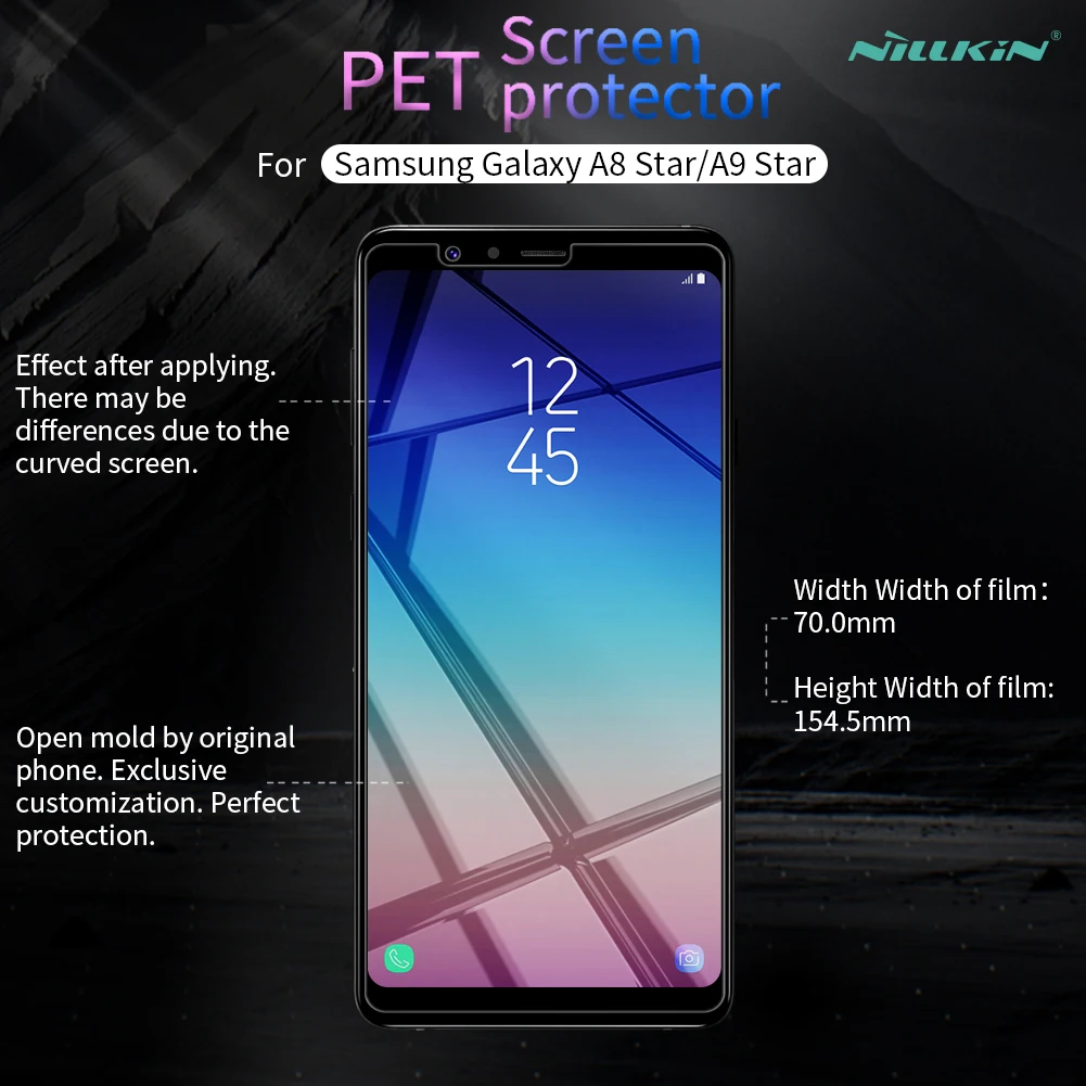 Антибликовая Защитная пленка для Samsung Galaxy A8 Star/A9 Star матовая защитная против