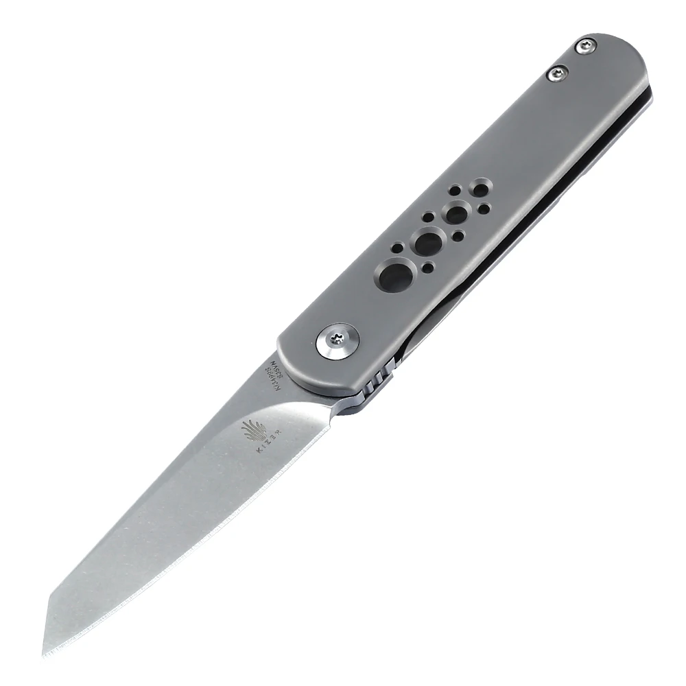 Kizer folding knife survival knife knife special handle with holes Ki3499s Feist