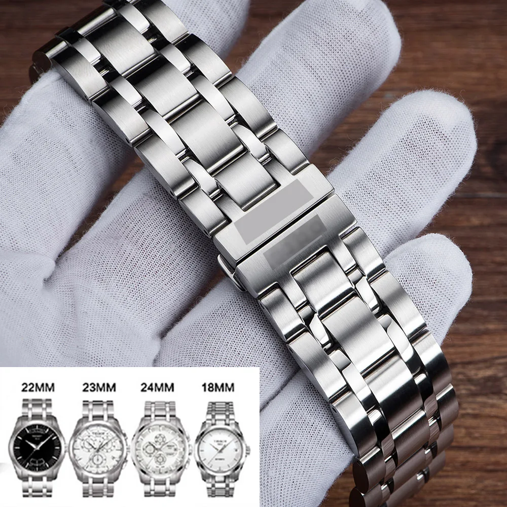 

Stainless Steel Watch Strap Watch Band 18mm, 22mm, 23mm, 24mm Watchband for Tissot 1853 T035 Women/Men's Watchband