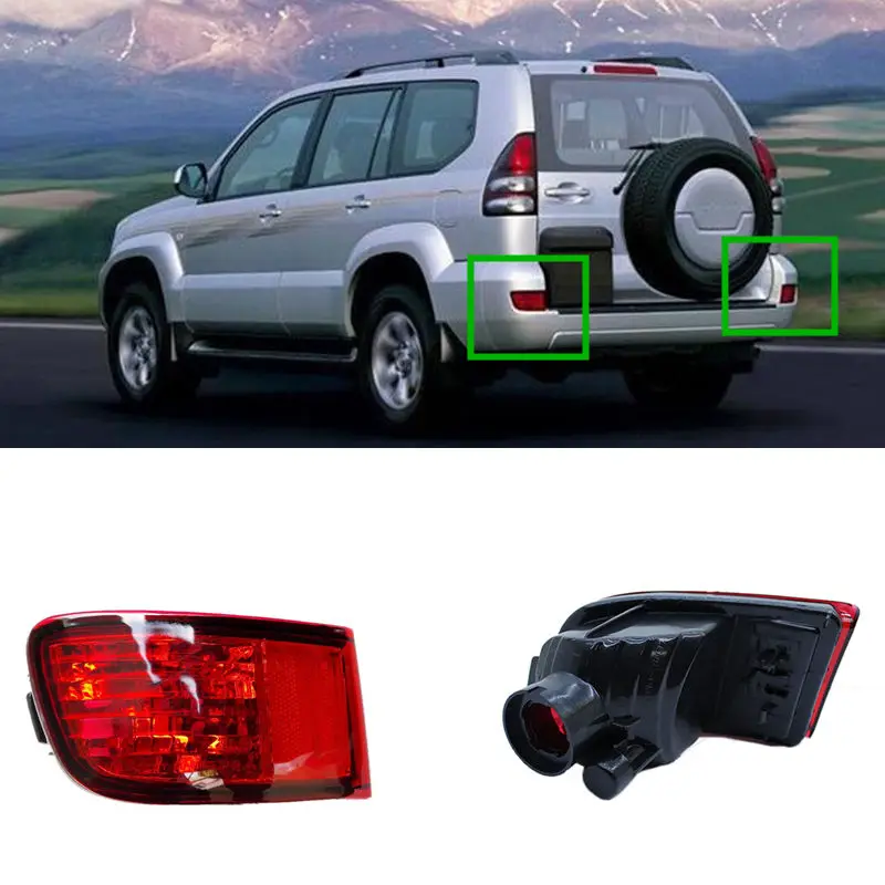 Rear Bumper Lights Rear Fog Lamp Light Tail Lamp for Toyota Prado 2003