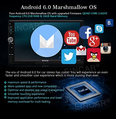 Flash Deal free 3G Android6.0  Quad Core Head Unit 2Din Car Stereo Support GPS Navigator Radio Phone Link Bluetooth SWC SD 3G WIFI AUX OBD2 2