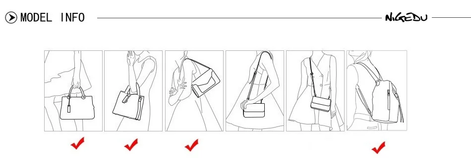 NIGEDU брендовый женский рюкзак, большие школьные сумки для девочек-подростков, рюкзаки в консервативном стиле, Mochila, женская сумка на плечо, черный, коричневый