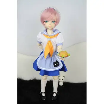 

[wamami] 220# Blue &White Maid Dress/Suit 1/4 MSD AOD DOD DZ BJD Dollfie