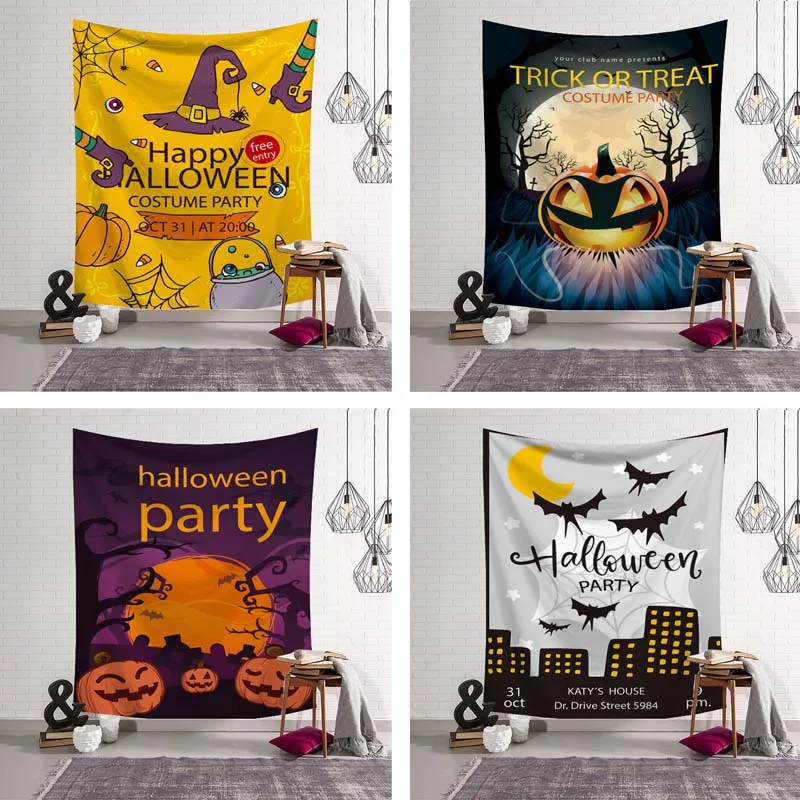 Halloween Wall Hanging Happy Halloween Cloak Collections Sign Door Window Ornament Party Supplies Textiles Easy Clean Fabric Halloween Wall Hanging Happy Halloween Cloak Collections Sign Door Window Ornament Party Supplies Textiles Easy Clean Fabric