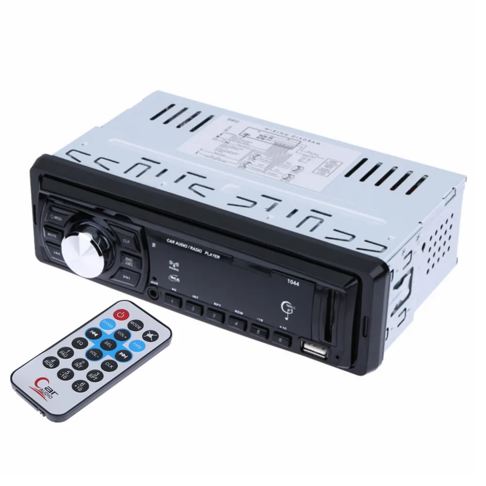 

Auto Car Radio Stereo Audio MP3 Player 12V In-dash Single 1 Din Autoradio FM Receiver Support Aux/USB/SD/MMC Card Remote Control